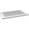 Ekena Millwork Vertical Surface Mount PVC Gable Vent: Non-Functional, w/3-1/2"W x 1"H, Standard Frame, 38"W x 26"H GVPVE38X2601SN - alternate 4
